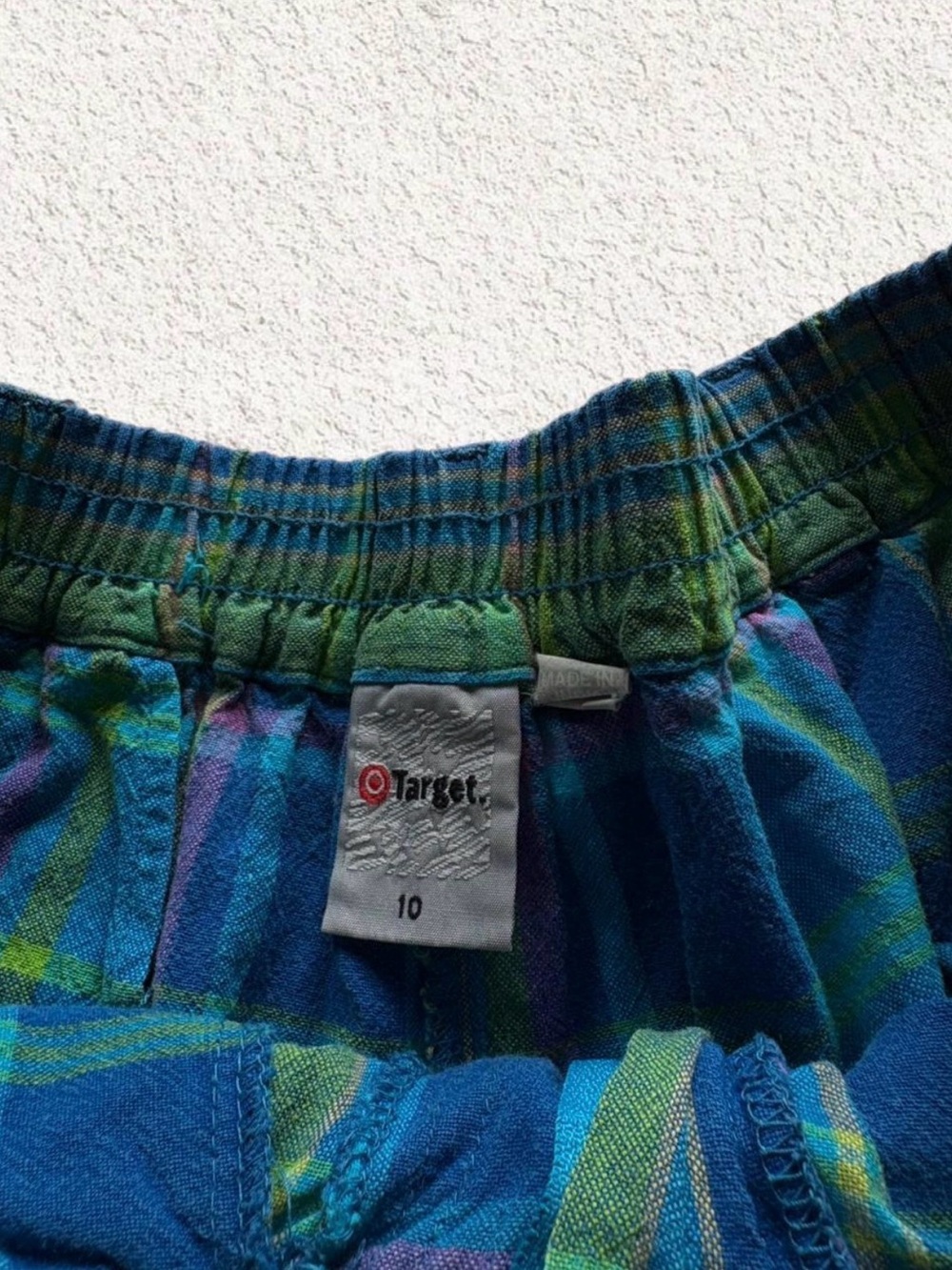 Target Men’s Plaid Shorts in Blue & Green - Picture 2 of 5